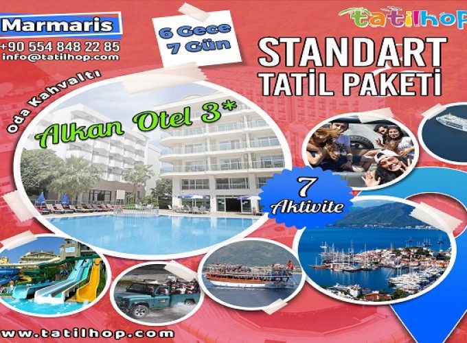 Marmaris Standart Aktiviteli Tatil Paketi (Alkan Otel 3*)