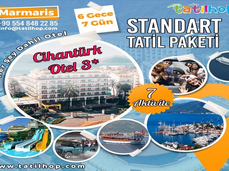 Marmaris Standart  Aktiviteli Tatil Paketi (Cihantürk Otel 3*)