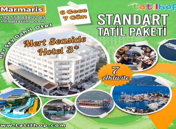Marmaris Standart Aktiviteli Tatil Paketi (Mert Seaside Hotel 3*)