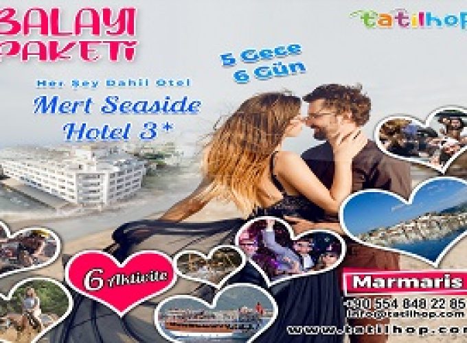 Marmaris Balayı Tatil Paketi (Mert Seaside Hotel 3 *)